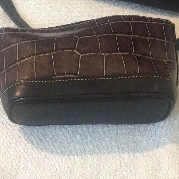 Vintage Dooney & Bourke Crock Leather Cosmetics Case/ Bag - Picture 3 of 15